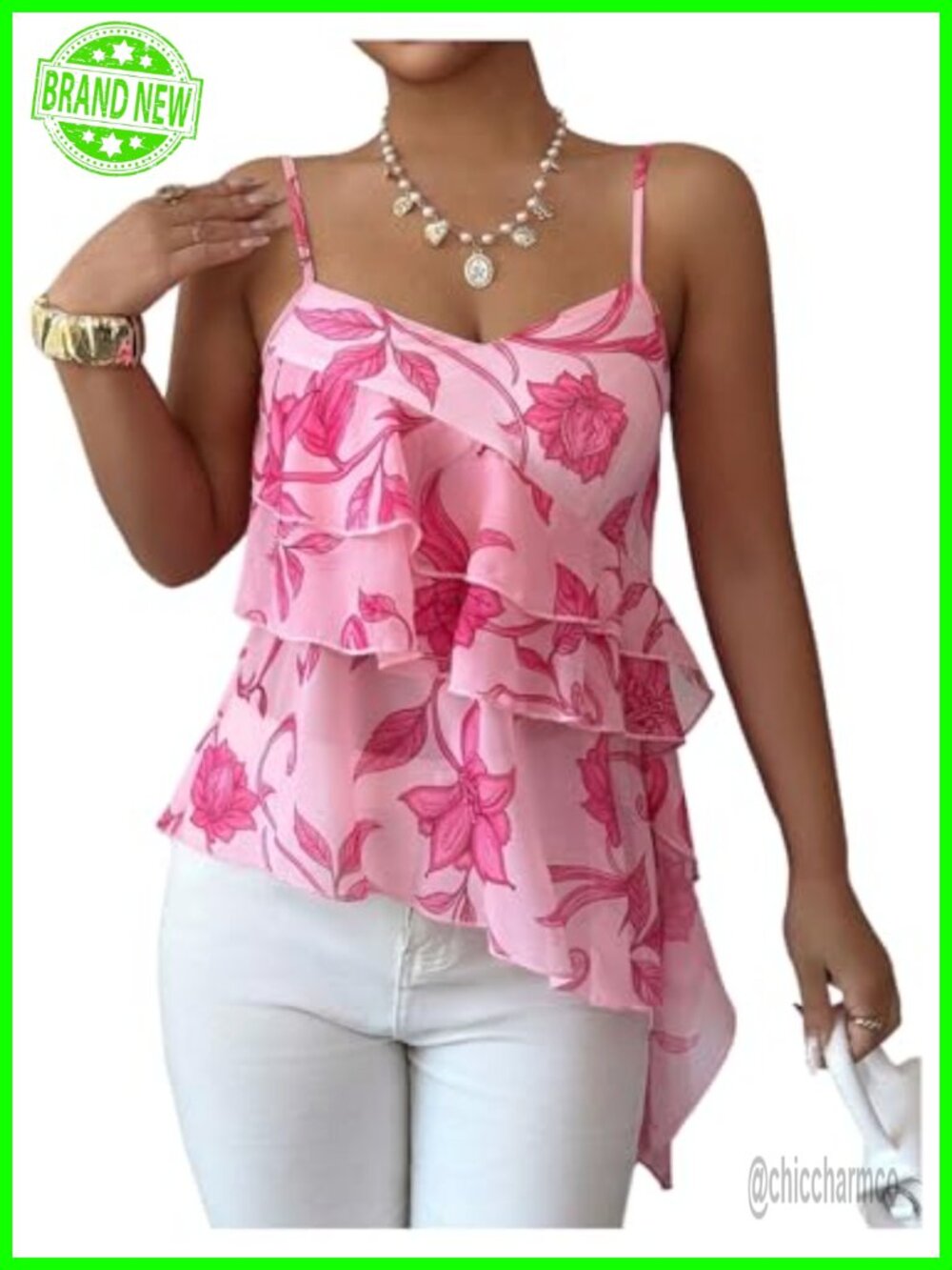 Women Y2k Sheer Mesh Tank Top Floral Ruffle Spaghetti Strap Going Out Camisole
